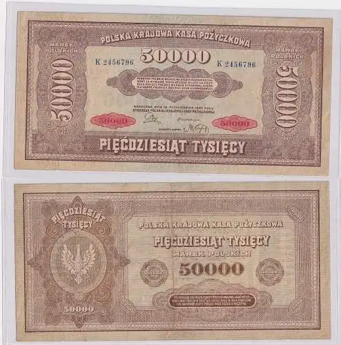 50000 Mark Marek Polskich Banknote Polen 1922 (168898)