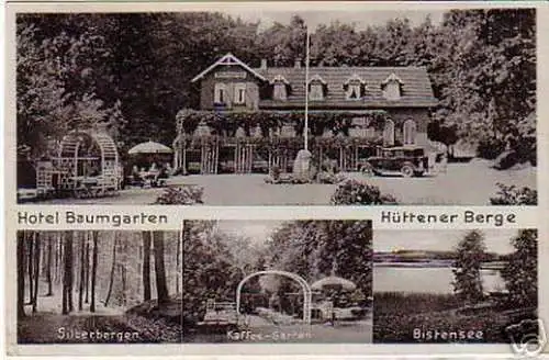 00158 Ak Hotel Baumgarten bei Eckernförde 1933