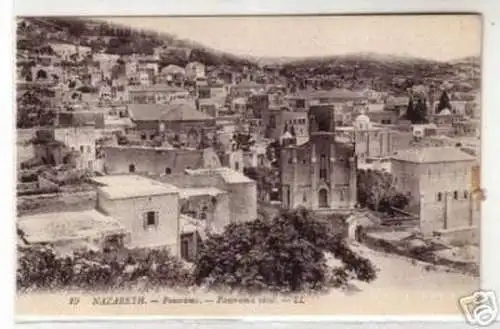 08105 Ak Nazareth Israel Panoramablick um 1920