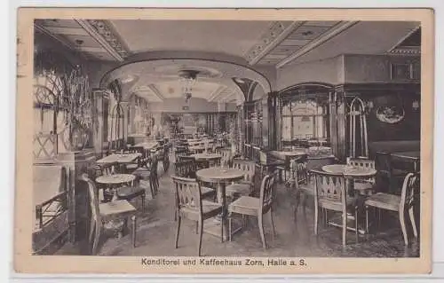 88341 Feldpost Ak Halle an der Saale Konditorei und Kaffeehaus Zorn 1918