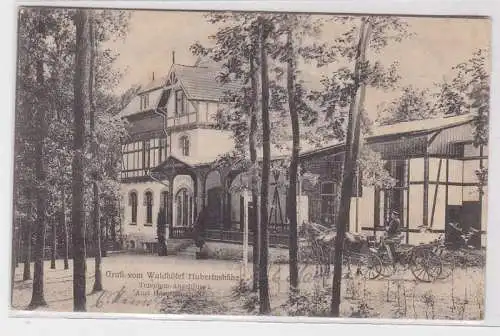 90856 AK Gruß vom Waldhôtel 'Hubertushöhe' Oschersleben an der Bode 1906