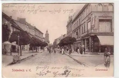 40911 Ak Schönebeck a. Elbe Salzerstrasse 1908