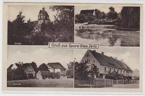 44369 Mehrbild Ak Gruß aus Spora Kreis Zeitz um 1940