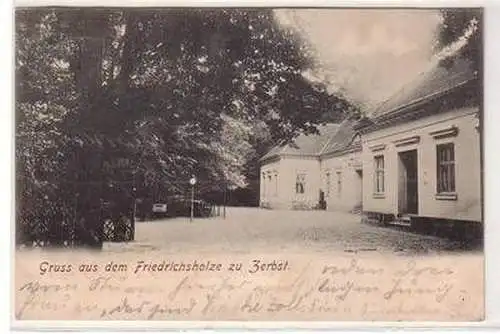 09432 Ak Gruß aus dem Friedrichsholze zu Zerbst 1902