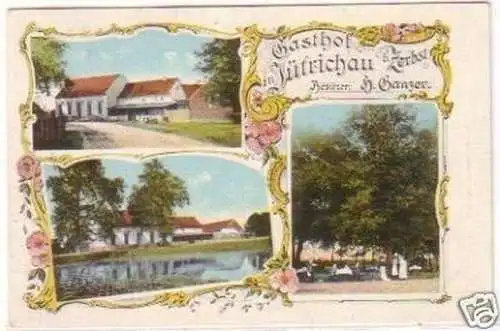 28737 Ak Gasthof in Jütrichau bei Zerbst 1914