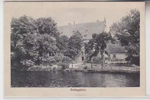 69824 Feldpost Ak Gruß aus Egeln Amtsgarten 1915