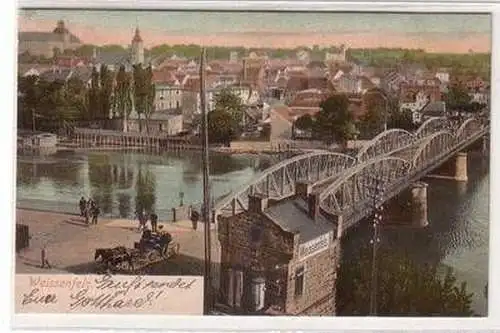 55745 Ak Weissenfels Saalebrücke 1903