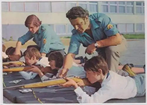 96668 DDR Ak GST Ausbilder beim Schießtraining 1978