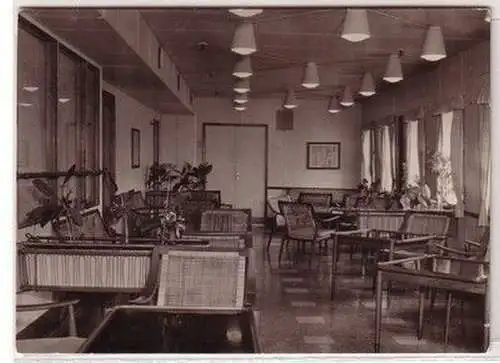 60122 Ak FDGB Urlauberschiff MS "Völkerfreundschaft" Veranda 1960