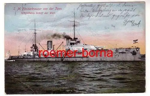 32157 Ak S.M. Panzerkreuzer von der Tann 1911