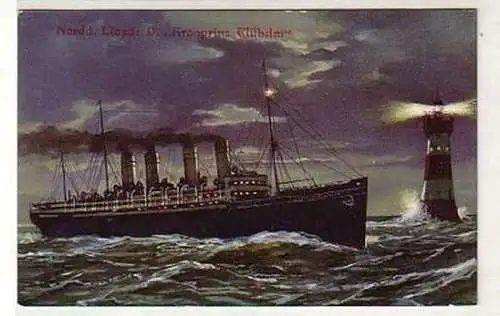 35749 Ak Norddt. Lloyd Dampfer "Kronprinz Wilhelm" 1910