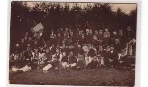 49423 Foto Ak Militär Orchester Sieger Zug um 1915