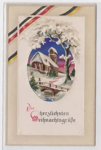 89995 geprägte Ak Die herzlichsten Weihnachtsgrüße um 1915