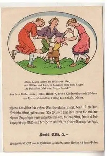 61024 Reklame Ak für das Bilderbuch "Heidi-Heida!" um 1930