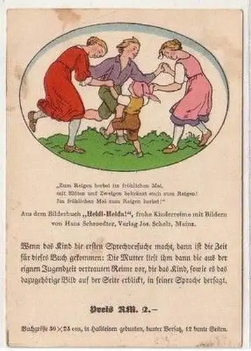 61022 Reklame Ak für das Bilderbuch "Heidi-Heida!" um 1930