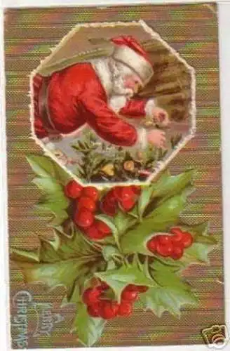 03686 Präge Ak mit Weihnachtsmann Motiv 1912