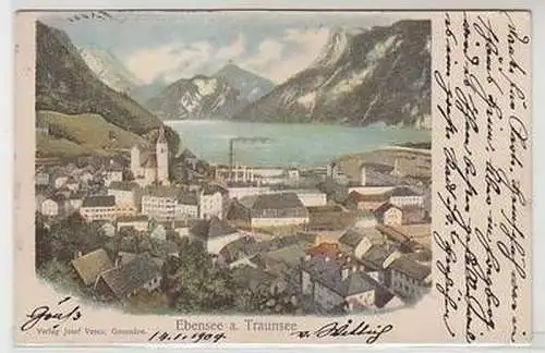 52058 Ak Ebensee Oberösterreich am Traunsee 1904