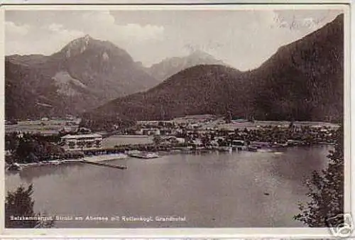 05592 Ak Salzkammergut Strobl am Abersee Hotel um 1940