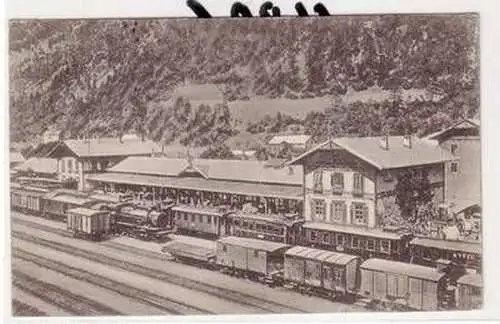 58169 Ak Franzensfeste Bahnhof im 1. Weltkrieg 1918