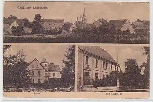 64704 Mehrbild Ak Gruß aus Störmede Totalansicht, Schloß, Amt 1927