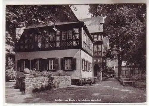 57699 Ak Koblenz am Rhein im schönen Weindorf 1938