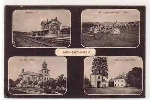 24018 Mehrbild Ak Meinerzhagen Staatsbahnhof usw. 1918