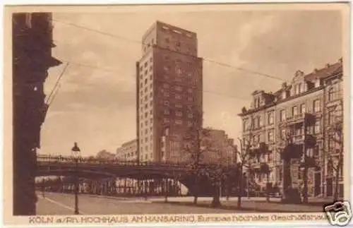 24417 Ak Köln am Rhein Hochhaus am Hansaring 1944