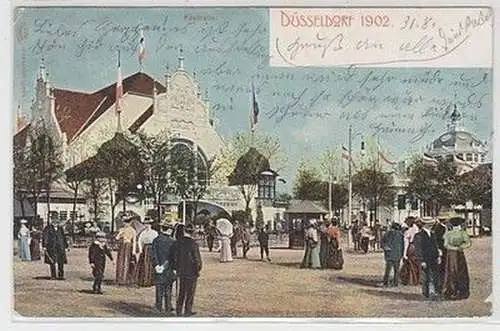 06652 Ak Düsseldorf Industrie- & Gewerbe Ausstellung 1902