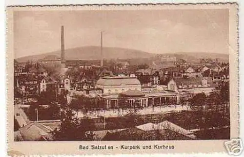 05724 Ak Bad Salzuflen Kurpark und Kurhaus um 1930