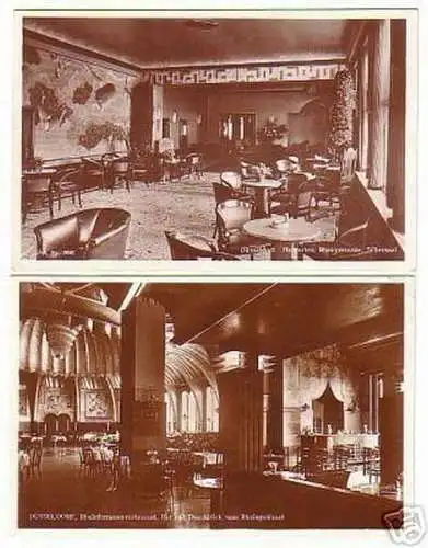 04981/2 Ak Düsseldorf Rheinterassenrestaurant 1931