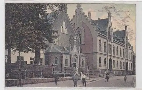 04706 Feldpost Ak Euskirchen Seminar, Klosterkirche und Marienhospital 1915