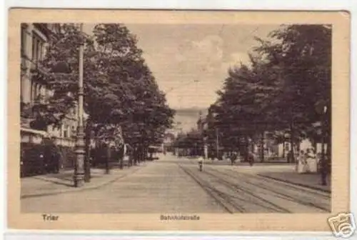 05067 Feldpost Ak Trier Bahnhofstrasse 1918