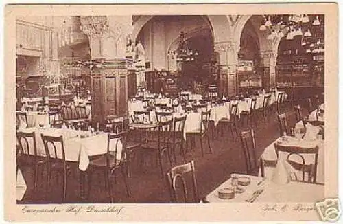 03966 Ak Düsseldorf Gasthaus Europäischer Hof 1925