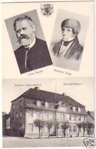 21225 Mehrbild Ak Stavenhagen Reuter´s Geburtshaus 1910