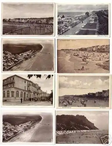 08923/8 Ak Ostseebad Bansin Strand um 1930