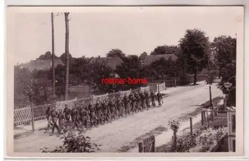 71555 Foto Ak Neuhausen Elbe Kompanie Soldaten um 1935