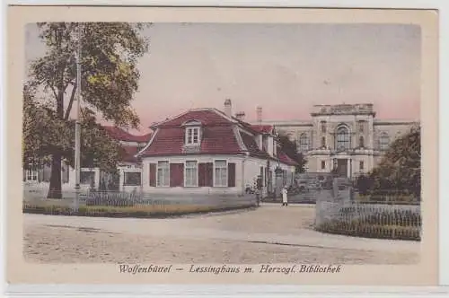 23914 Ak Wolfenbüttel Lessinghaus mit herzoglicher Bibliothek um 1910