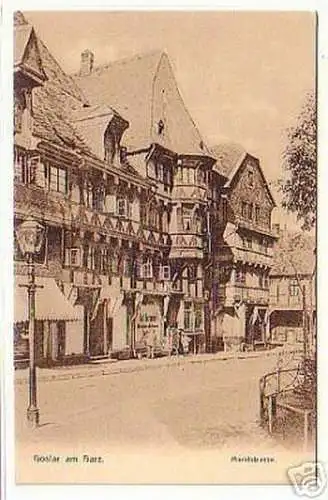 06595 Ak Goslar am Harz Marktstrasse um 1900