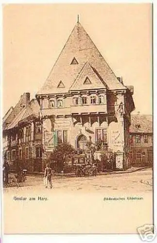 06582 Ak Goslar am Harz Altdeutsches Gildehaus um 1900