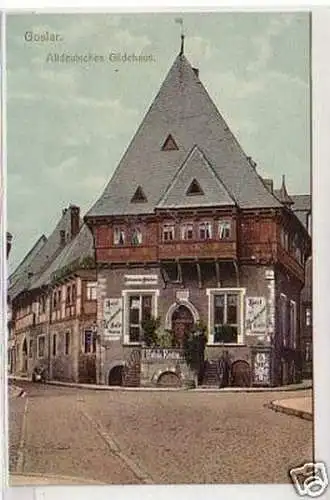 21439 Ak Goslar Altdeutsches Gildehaus um 1910