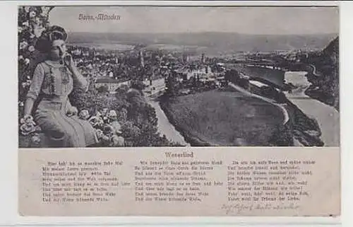 37740 Lied-Ak Hann.-Münden Weserlied 1918