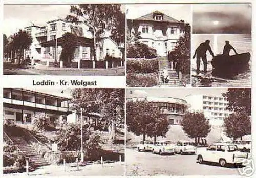 11703 Mehrbild Ak Loddin Kreis Wolgast 1982