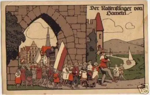 13615 Ak der Rattenfänger von Hameln 1928