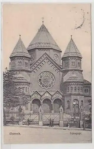 46966 Judaika Ak Chemnitz Synagoge 1906