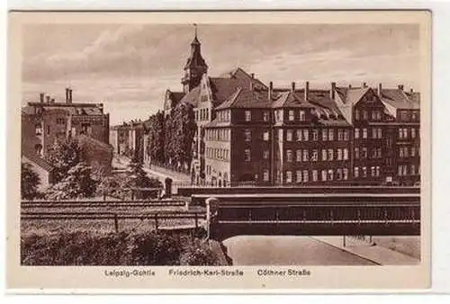 36543 Ak Leipzig Gohlis Friedrich Karl Straße um 1920