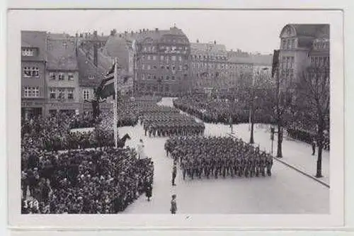 46095 Foto Ak Bautzen Militär Parade 20.04.1939