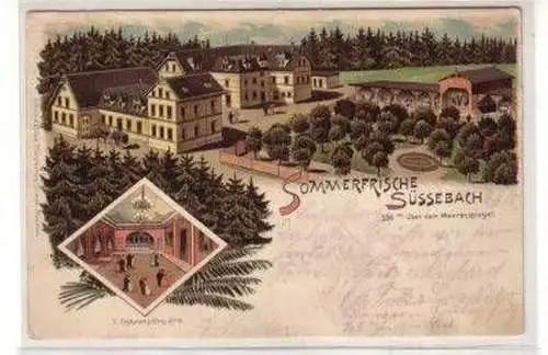 46168 Ak Lithographie Sommerfrische Süssenbach 1903