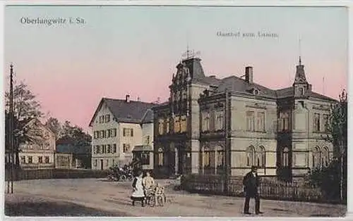 42516 Ak Oberlungwitz Gasthof zum Lamm um 1910