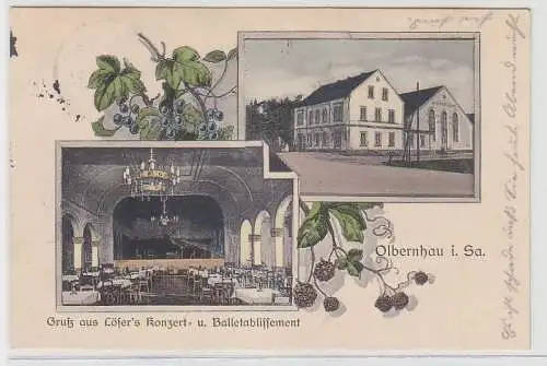 71440 Mehrbild Ak Gruß aus Lösers Konzerthaus Olbernhau in Sachsen um 1910