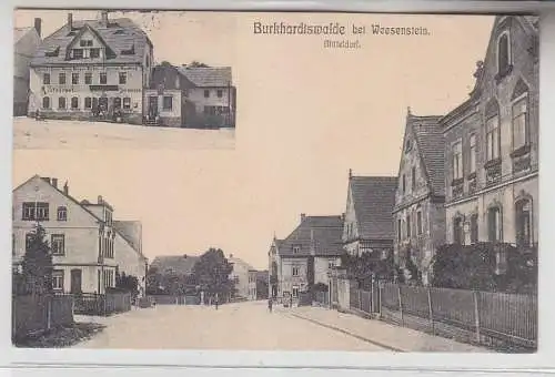 70764 Mehrbild Ak Burkhardtswalde bei Weesenstein Mitteldorf & Restaurant 1914